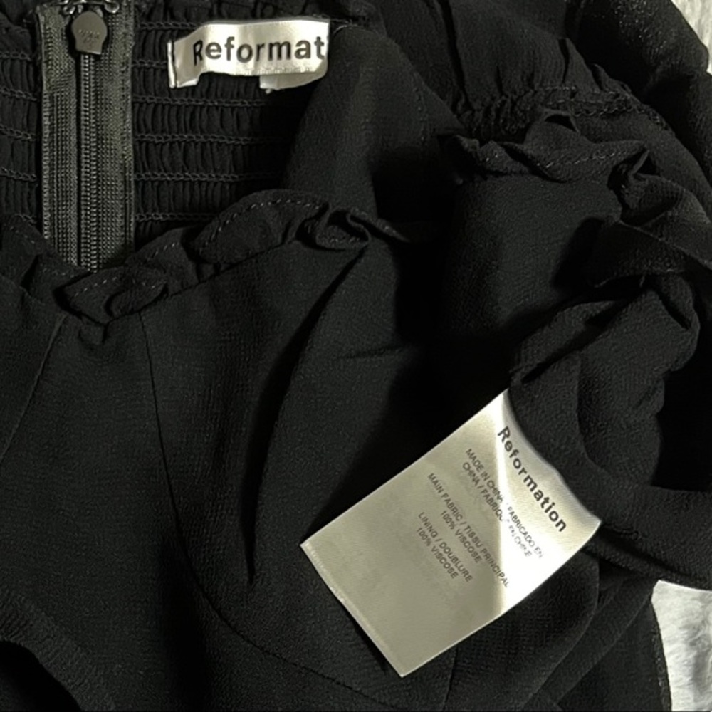 “❤️ Sale” Reformation Nikita Dress in Black - Picture 7 of 7